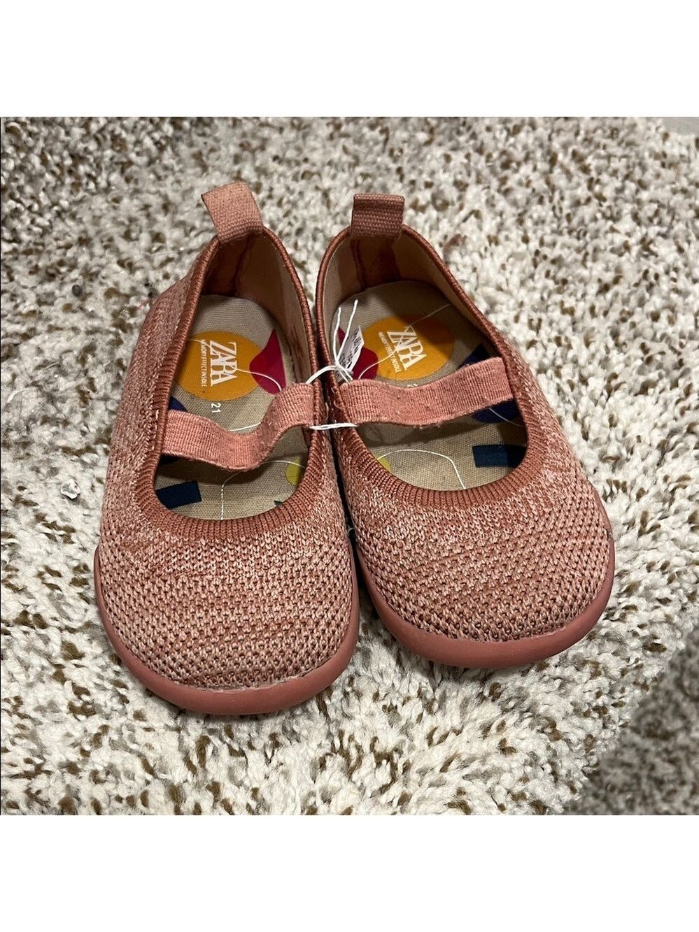 🩵4/$20 Zara Kids Dusty Pink Knit Flats